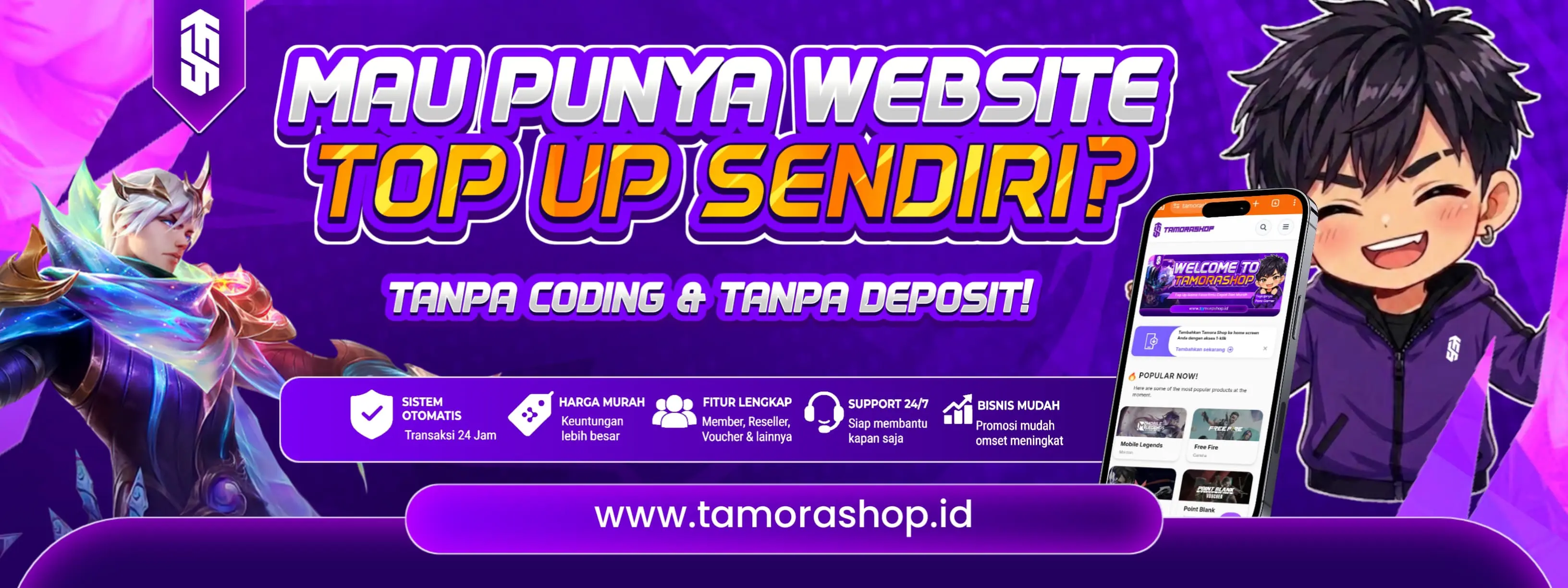 Banner top up game