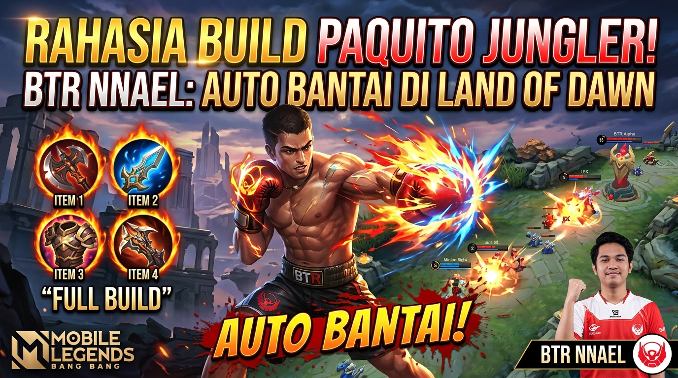 Rahasia Build Paquito Jungler BTR NNael: Auto Bantai di Land of Dawn