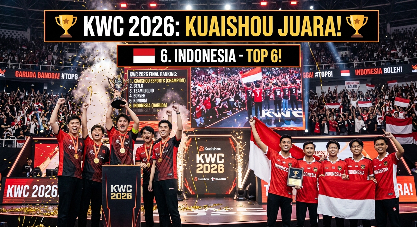 KWC 2026: Kuaishou Juara, Tim Indonesia Tembus Posisi 6!